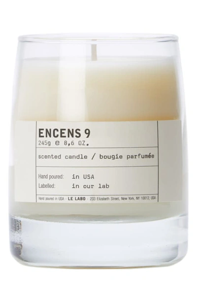 Le Labo Encens 9 Classic Candle, 8.6 oz In Colorless