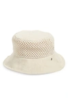 Rag & Bone Nando Mesh Bucket Hat In Natural Net