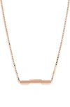 Gucci Link To Love 18k Rose Gold Necklace In Pink Gold