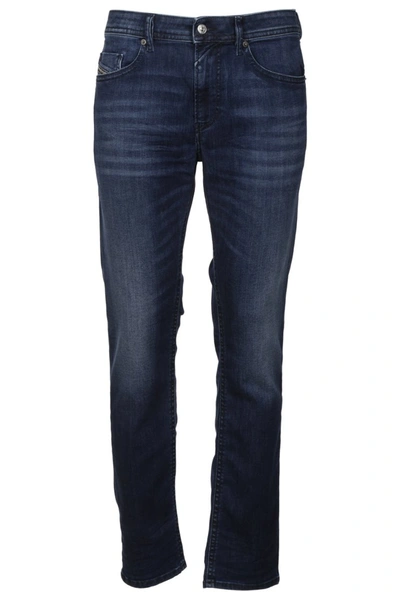 Diesel Mens Black Cotton Jeans In Blue