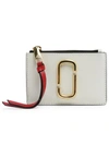 MARC JACOBS (THE) MULTICOLOR AND WHITE MINI WALLET WITH KEYRING