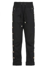 BALMAIN BALMAIN BUTTON DETAIL TRACK PANTS