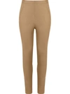 ANDREA MARQUES ANDREA MARQUES MID RISE SKINNY TROUSERS - BROWN,CALCASKINNY11242550