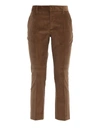 DSQUARED2 DSQUARED2 CORDUROY CROPPED PANTS
