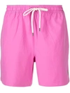 Polo Ralph Lauren Mens Pink Traveller Mid-rise Stretch-recycled Polyester Swim Shorts M In Fuxia