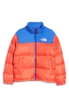 The North Face Nuptse® 1996 Packable Quilted Down Jacket In Horizon Red/ Blue