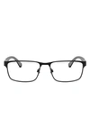 EMPORIO ARMANI 56MM RECTANGULAR OPTICAL GLASSES,EA110556-O