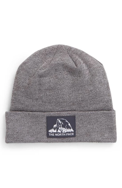 The North Face Dock Worker Beanie In Gray-grey In Tnf Medium Grey Heather