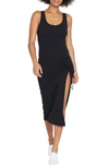 L*space Sandpiper Ruched Rib Cover-up Dress In Black