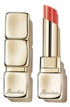 Guerlain Kisskiss Shine Bloom Lipstick Balm 319 Peach Kiss 11 oz/ 3.2 G In Peach Kiss