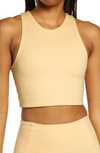 Girlfriend Collective Dylan Longline Racerback Sports Bra In Sunburst