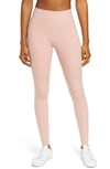 Girlfriend Collective High Waist Pocket Leggings In Misty Rose