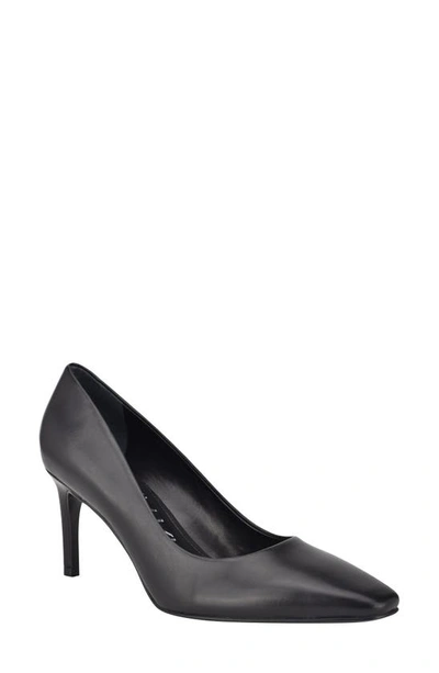 Calvin Klein Callia Pump In Black Leather