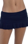 La Blanca Skirted Bikini Bottoms In Blue