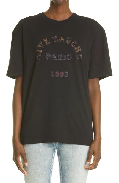 Saint Laurent Destroy Rg  1993 Jersey T-shirt In Black