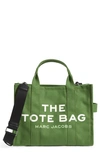 The Marc Jacobs Small Traveler Canvas Tote In Aloe