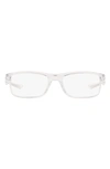 Oakley Plank 2.0 55mm Rectangular Optical Glasses In Clear