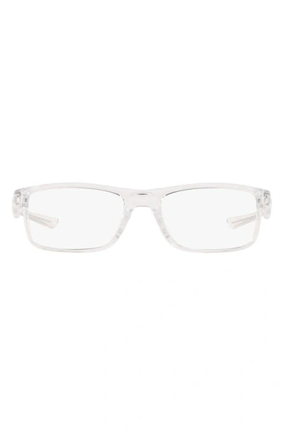 Oakley Plank 2.0 55mm Rectangular Optical Glasses In Clear
