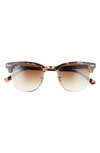 RAY BAN CLUBMASTER 51MM GRADIENT SUNGLASSES,RB301651-Y