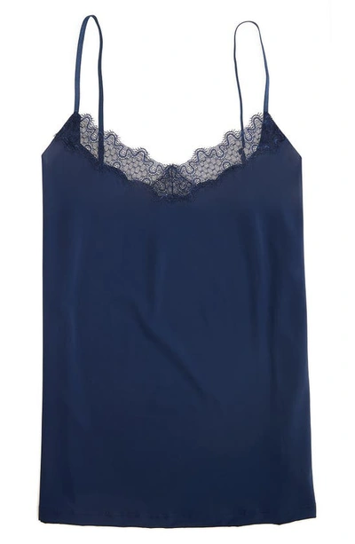Uwila Warrior Happy Seams Lace-trim Camisole In Dress Blue