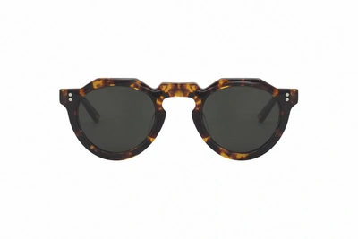 Lesca Pica Round Frame Sunglasses In Multi