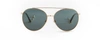 For Art's Sake Yoyo Mr1 Oversized Round Sunglasses In Green