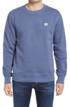 The North Face Heritage Patch Crew Neck Sweatshirt In Vintage Indigo