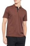 Theory Standard Short Sleeve Knit Polo In Beacon