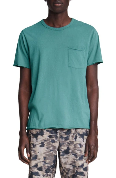 Rag & Bone Miles Organic Cotton-jersey T-shirt In Blue