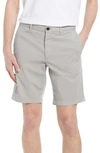 Theory 'zaine Patton' Cotton Blend Slim Fit Shorts In Bark