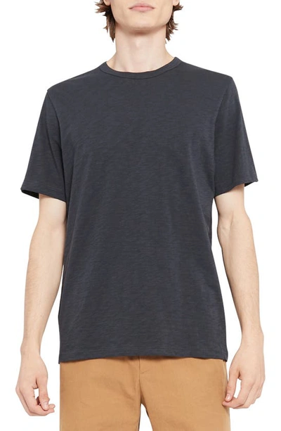 Theory Cosmo Solid Crewneck T-shirt In Basalt
