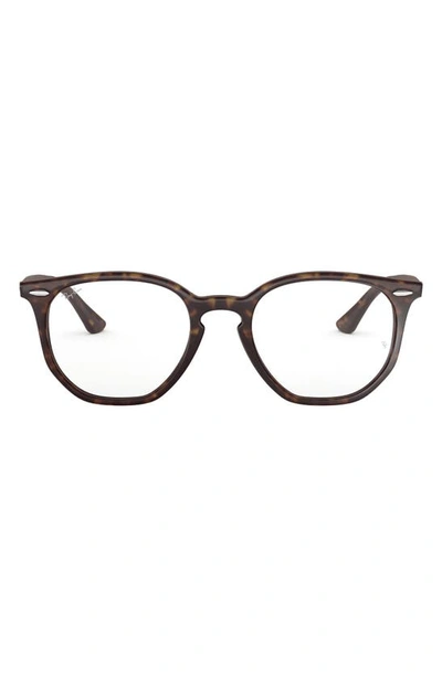 Ray Ban Unisex 50mm Round Optical Glasses In Havana