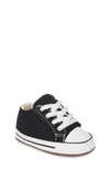 Converse Babies' Chuck Taylor All Star Cribster Canvas Crib Shoe In Black/ Natural Ivory/ White