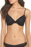 On Gossamer Next To Nothing Microfiber Wireless Nursing Bra In Black