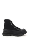 Alexander Mcqueen Tread Slick High-top Sneakers In Black