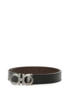 FERRAGAMO SALVATORE FERRAGAMO REVERSIBLE DOUBLE GANCIO BELT