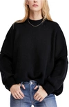 Free People Easy Street Tunic Sweater In Black