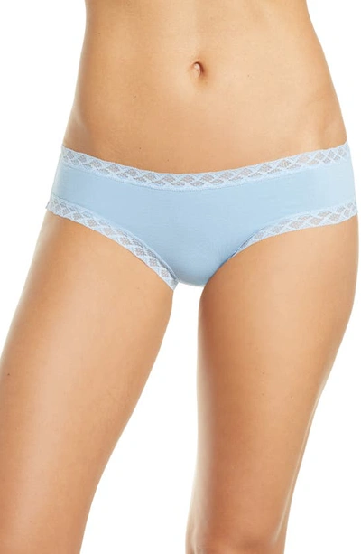 Natori Bliss Cotton Girl Briefs In Ocean Mist