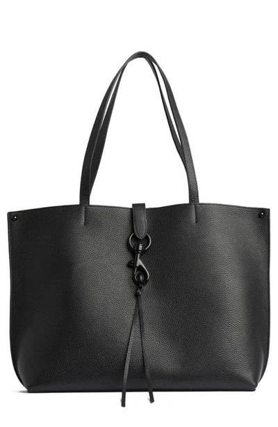 Rebecca Minkoff Megan Leather Shopper Tote Bag In Black
