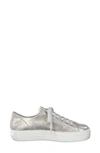 Paul Green Bixby Platform Sneaker In Mineral Metallic Antic