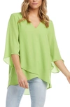 KAREN KANE ASYMMETRICAL CREPE TOP,1L25405