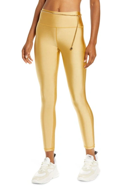 Weworewhat We Wore What Chain High Waist Leggings In Gold