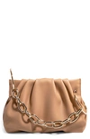 House Of Want Chill Vegan Leather Frame Clutch In Tan