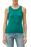 Michael Stars Paloma Cotton Tank Top In Emerald
