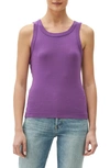 Michael Stars Paloma Cotton Tank Top In Orchid