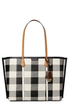 TORY BURCH PERRY GINGHAM TOTE,81934