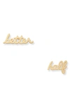 KATE SPADE BETTER HALF STUD EARRINGS,WBR00449