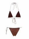 Oseree Oséree Women's Brown Polyester Bikini In Brown