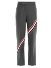 THOM BROWNE THOM BROWNE MEN'S GREY OTHER MATERIALS trousers,MTC160A00626035 2