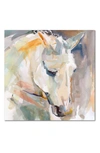 COURTSIDE MARKET WATERCOLOR STALLION I GALLERY WRAPPED CANVAS WALL ART,840178626004